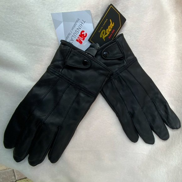 3M Thinsulate Genuine Leather Gloves - Black Sz 2XL - Picture 4 of 9
